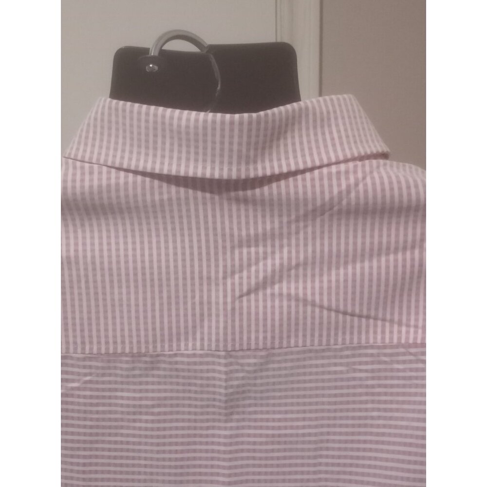New Roundtree & Yorke Short Sleeve 2XB Pink White Check Hangout S/S Shirt NWT - Picture 8 of 13